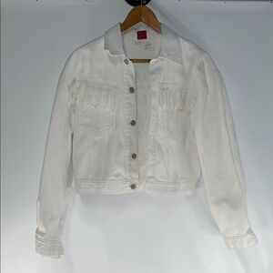 VINTAGE CORNICHE WHITE DENIM JACKET FTL-01-190